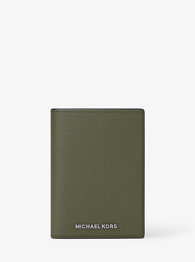 Hudson Pebbled Leather Folio Card Case