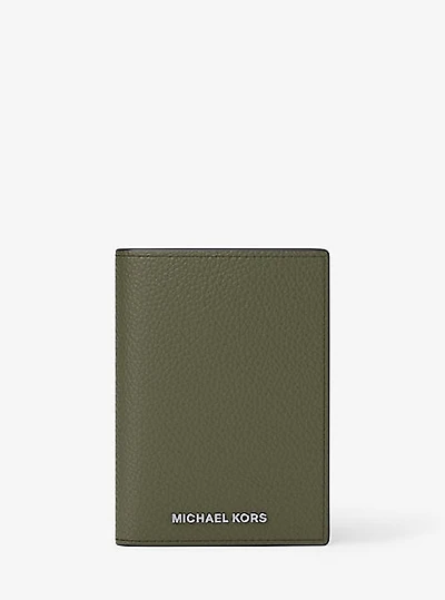 Hudson Pebbled Leather Folio Card Case