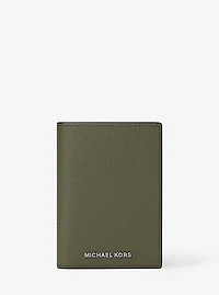 Hudson Pebbled Leather Folio Card Case