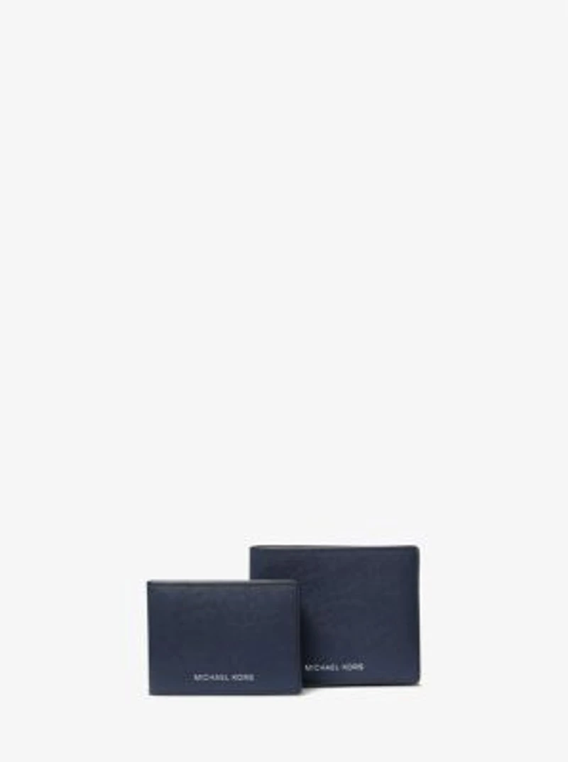 Varick Saffiano Leather Billfold Wallet With Passcase
