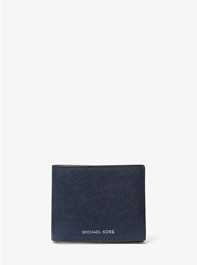 Varick Saffiano Leather Billfold Wallet With Passcase