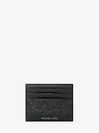 Hudson Quilted Logo Card Case