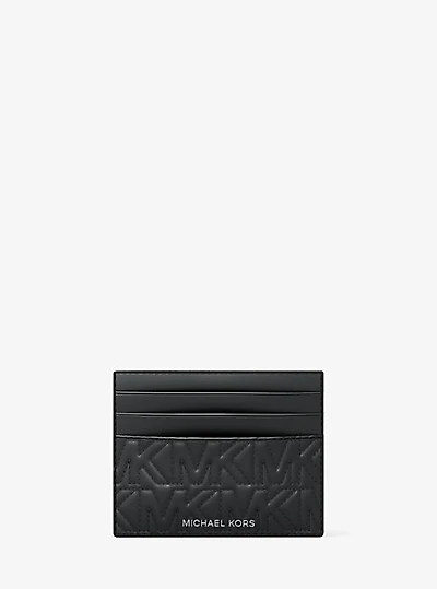 Hudson Quilted Logo Card Case