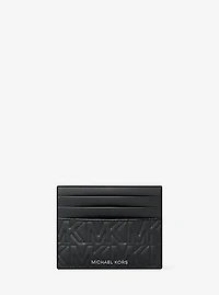 Hudson Quilted Logo Card Case