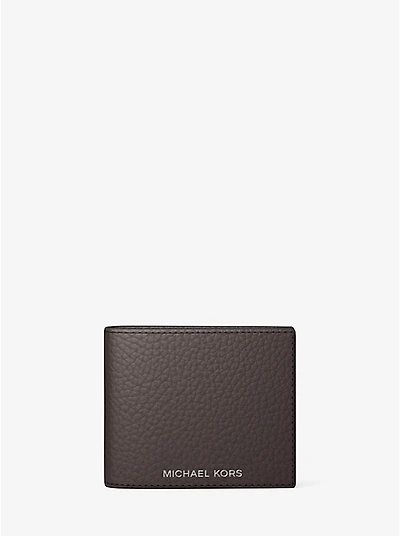 Hudson Pebbled Leather Billfold Wallet