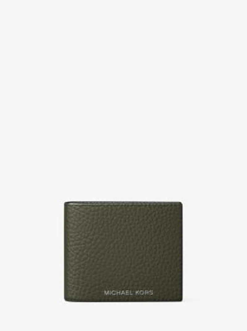 Hudson Pebbled Leather Billfold Wallet