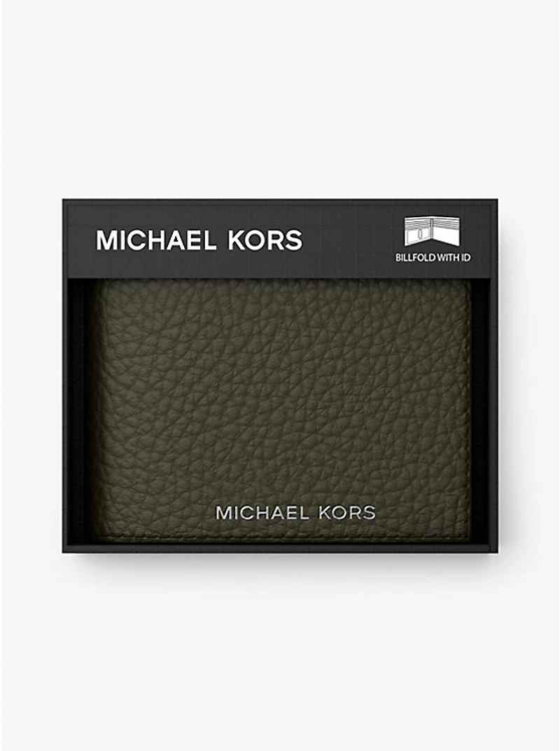 Hudson Pebbled Leather Billfold Wallet