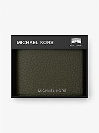 Hudson Pebbled Leather Billfold Wallet