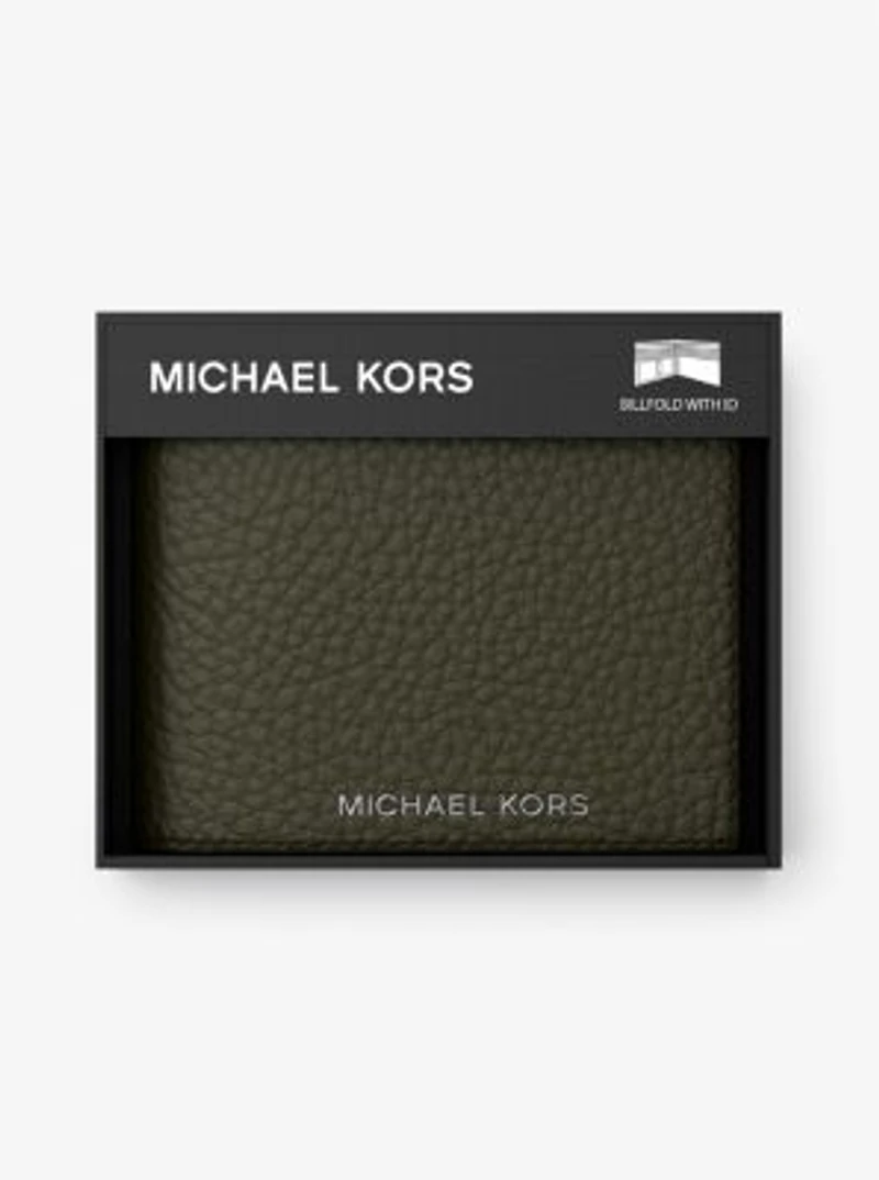 Hudson Pebbled Leather Billfold Wallet