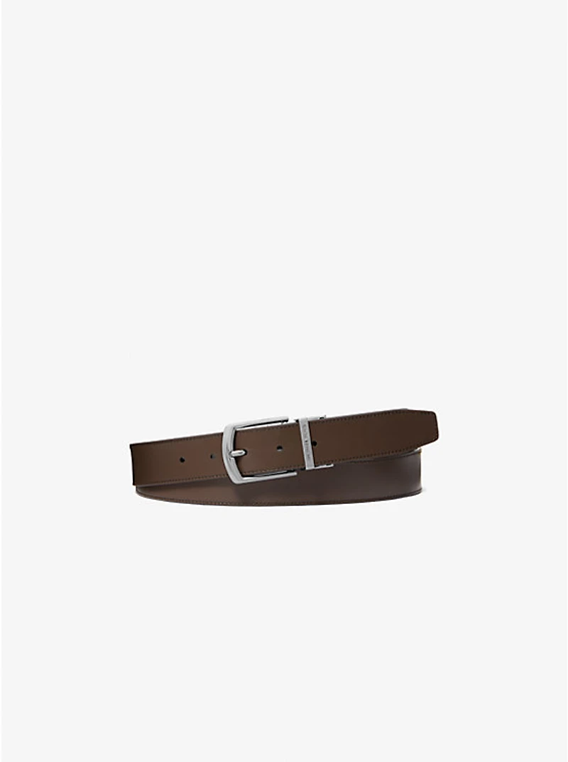Reversible Signature Logo and Leather Belt