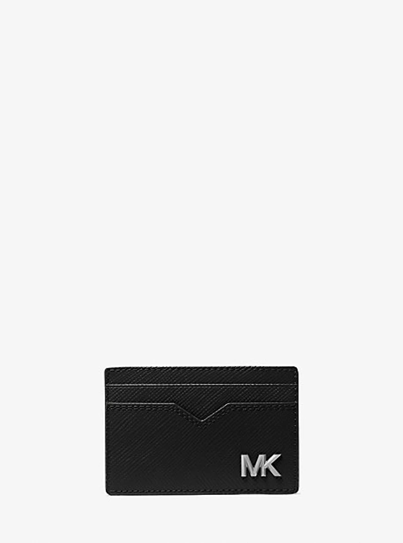 Edison Scratch-Resistant Crossgrain Leather Card Case