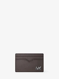 Edison Scratch-Resistant Crossgrain Leather Card Case