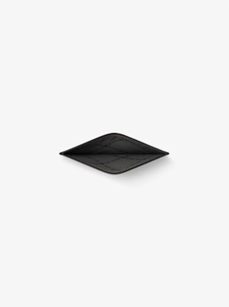 Edison Scratch-Resistant Crossgrain Leather Card Case