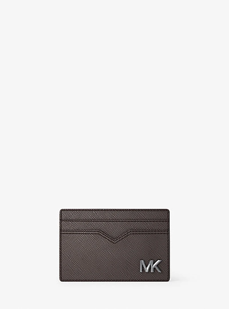Edison Scratch-Resistant Crossgrain Leather Card Case