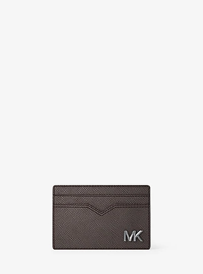 Edison Scratch-Resistant Crossgrain Leather Card Case