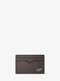 Edison Scratch-Resistant Crossgrain Leather Card Case