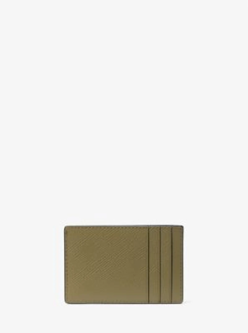 Edison Scratch-Resistant Crossgrain Leather Card Case