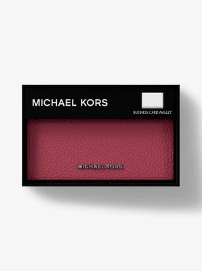 Hudson Pebbled Leather Card Case
