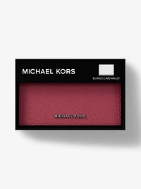 Hudson Pebbled Leather Card Case