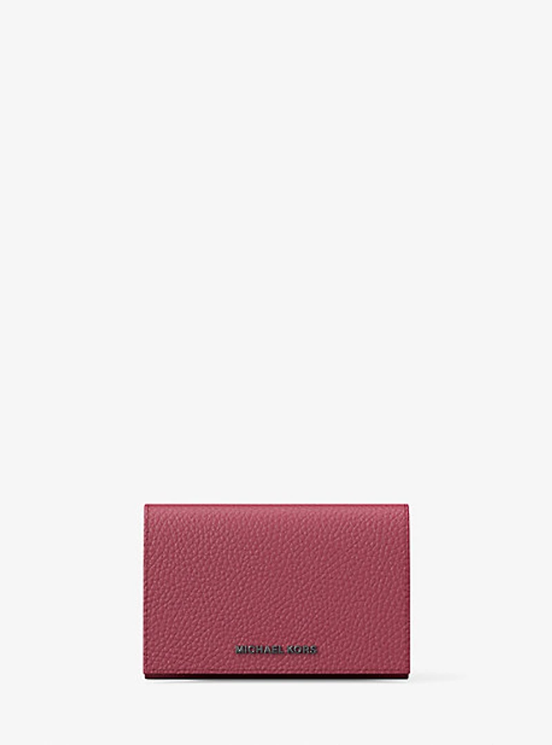 Hudson Pebbled Leather Card Case