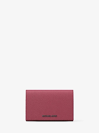 Hudson Pebbled Leather Card Case