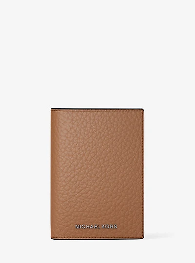 Hudson Pebbled Leather Folio Card Case