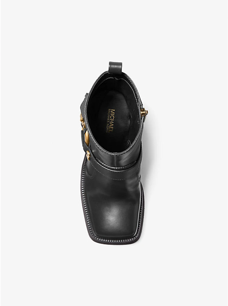 Crosby Leather Platform Moto Boot