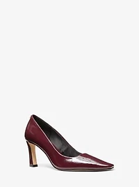 Darrah Crackled Patent Leather Pump