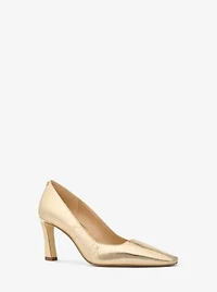 Darrah Crackled Metallic Leather Pump
