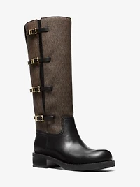 Darrington Signature Logo and Leather Boot