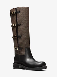 Darrington Signature Logo and Leather Boot