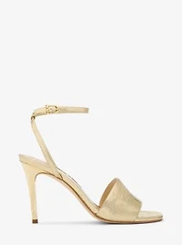 Elyse Crackled Metallic Leather Sandal
