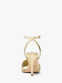 Elyse Crackled Metallic Leather Sandal