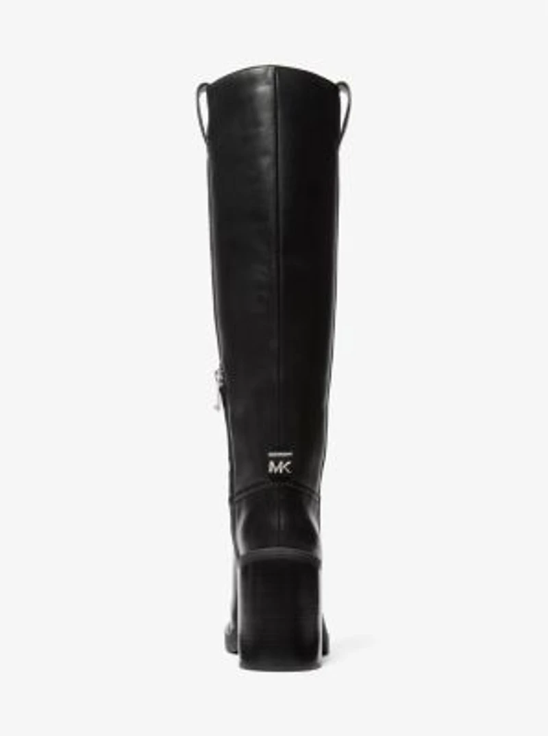 Houston Leather Block Heel Boot
