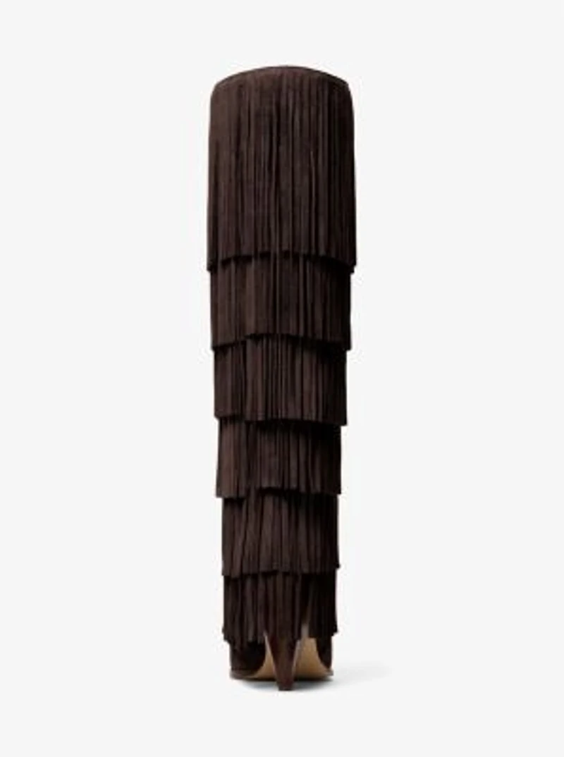 Jayla Fringed Suede Tall Boot