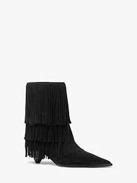 Jayla Suede Fringed Ankle Boot