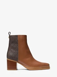Lex Leather and Signature Logo Boot