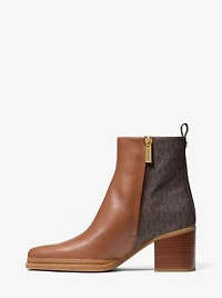Lex Leather and Signature Logo Boot