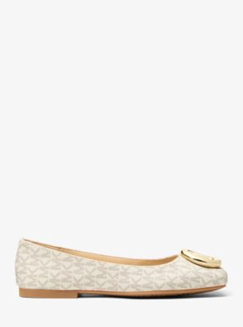 Milan Signature Logo Ballet Flat