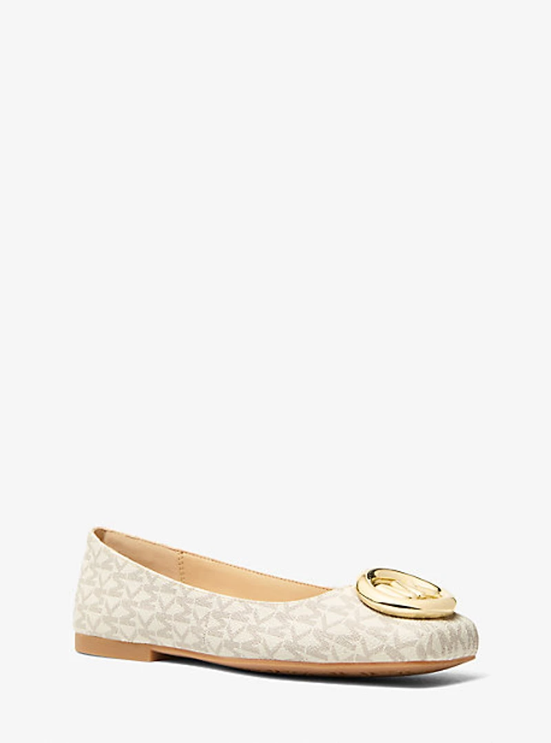 Milan Signature Logo Ballet Flat