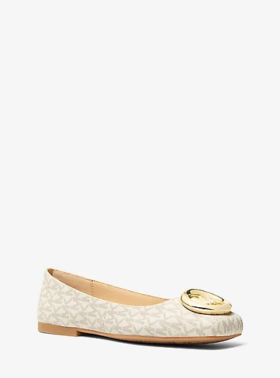 Milan Signature Logo Ballet Flat