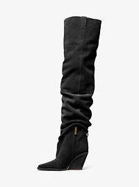 Noemie Suede Over-the-Knee Boot