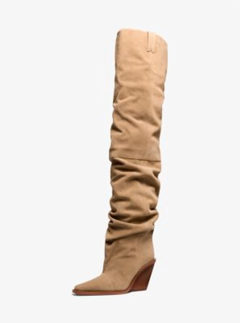 Noemie Suede Over-the-Knee Boot