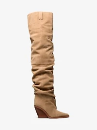Noemie Suede Over-the-Knee Boot