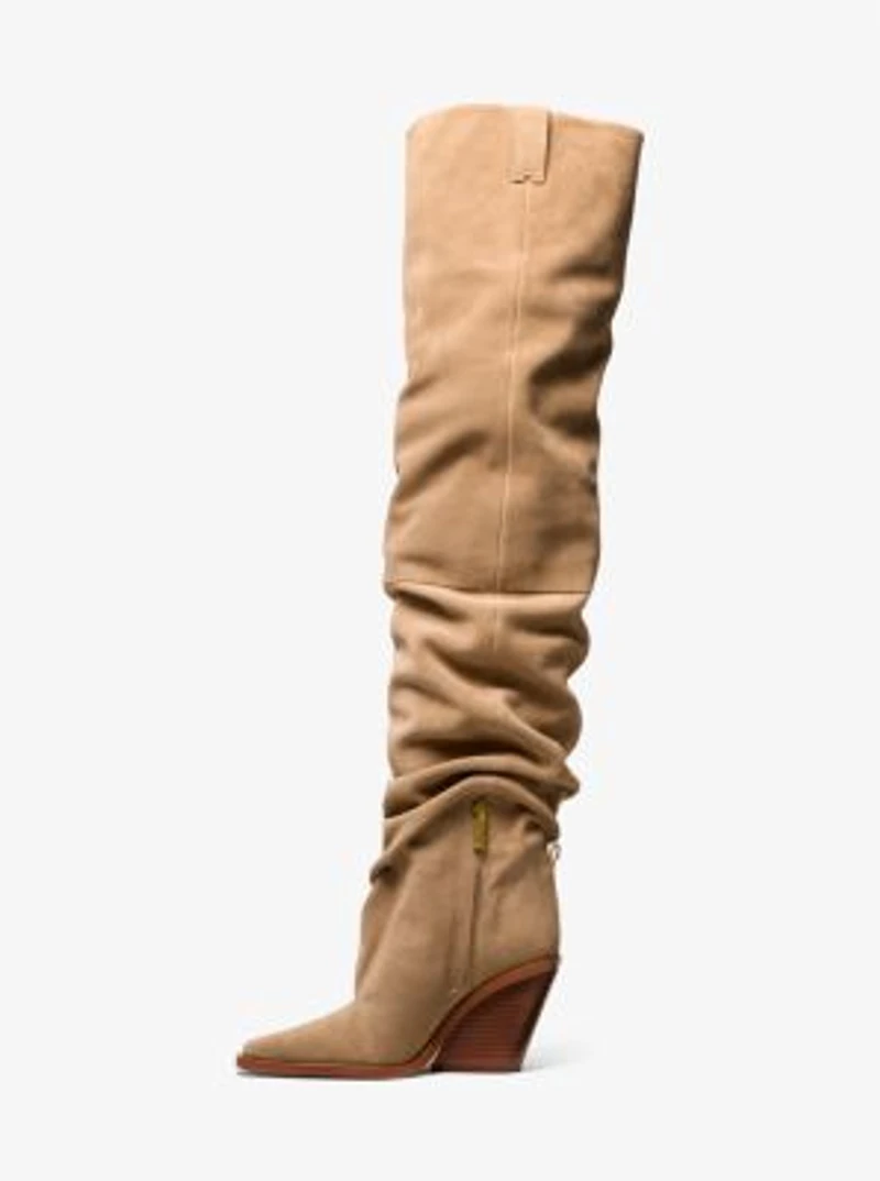 Noemie Suede Over-the-Knee Boot