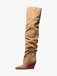 Noemie Suede Over-the-Knee Boot
