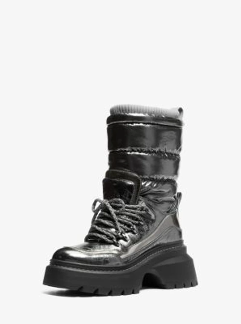 Shiloh Metallic Mixed-Media Boot