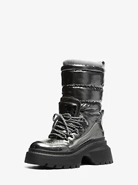 Shiloh Metallic Mixed-Media Boot