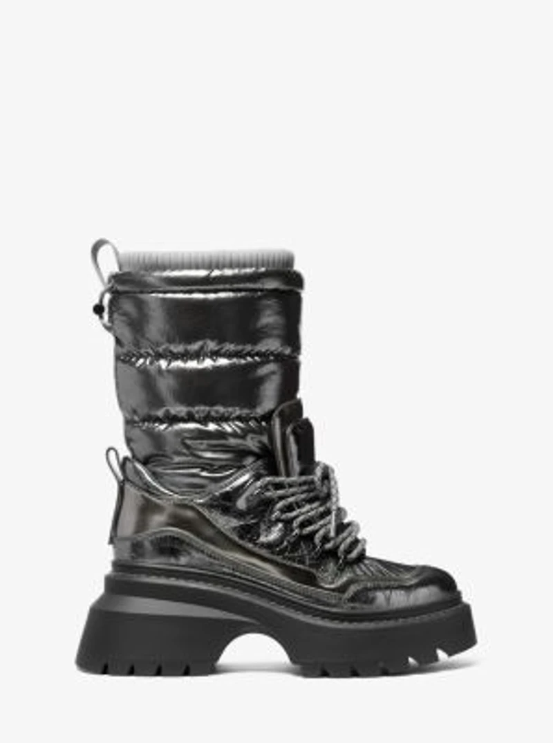 Shiloh Metallic Mixed-Media Boot