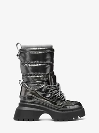 Shiloh Metallic Mixed-Media Boot